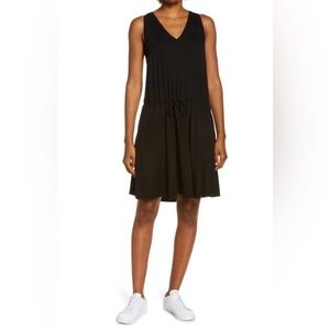 Sweaty Betty Black V-Neck Mini Dress